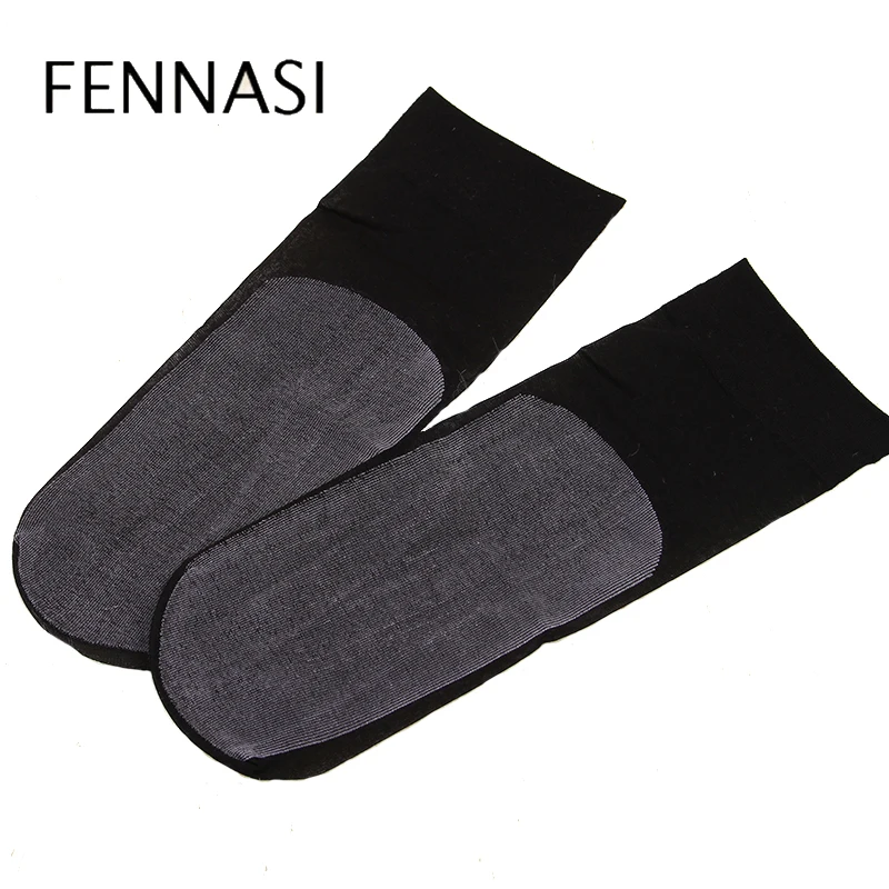 FENNASI 3 пары Женские Лоскутные прозрачные короткие носки до лодыжки нейлоновые носки Забавные милые носки с принтом корейский стиль женские черные