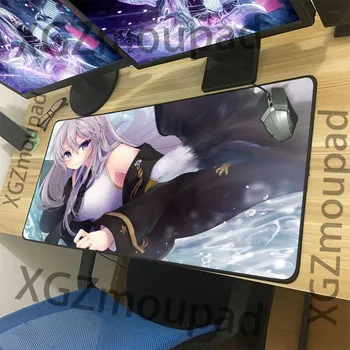 

XGZ Large Game Mouse Pad Black Lock Edge Anime Sexy Sister Eagle Computer Desk Mat Rubber Stripes Non-slip Custom Carpet Xxl