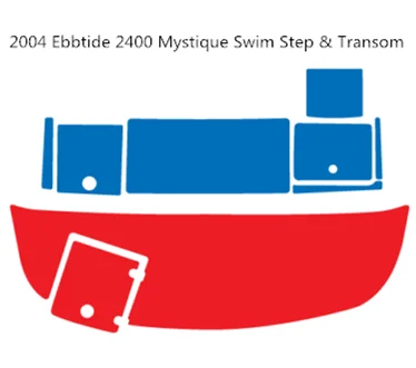 2004 Ebbtide 2400 Mystique плавать шаг и транца коврик лодка EVA Тиковый настил 1/" 6 мм