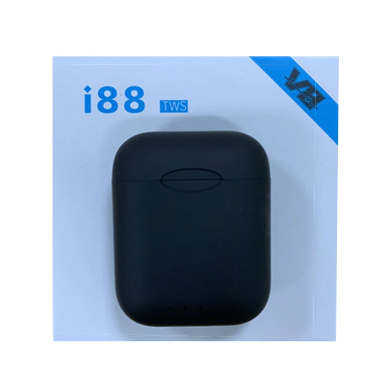 i88 TWS беспроводной Bluetooth 5,0 наушники с защитой от пота сенсорные портативные для Android xiaomi Iphone PK i20 i30 i60 i80 - Цвет: Черный