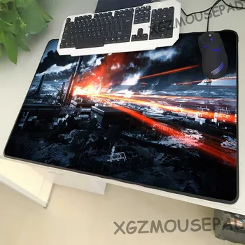 

XGZ Landscape Large Size Mouse Pad Black Lock Edge Sunset Abandoned Factory Pattern Table Mat Rubber Non-slip Universal Type