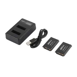 Зарядное устройство для камеры 2*1450 мАч NP-BX1 аккумуляторная батарея 2-слот ЖК-дисплей камера USB зарядное устройство для аккумулятора кабель