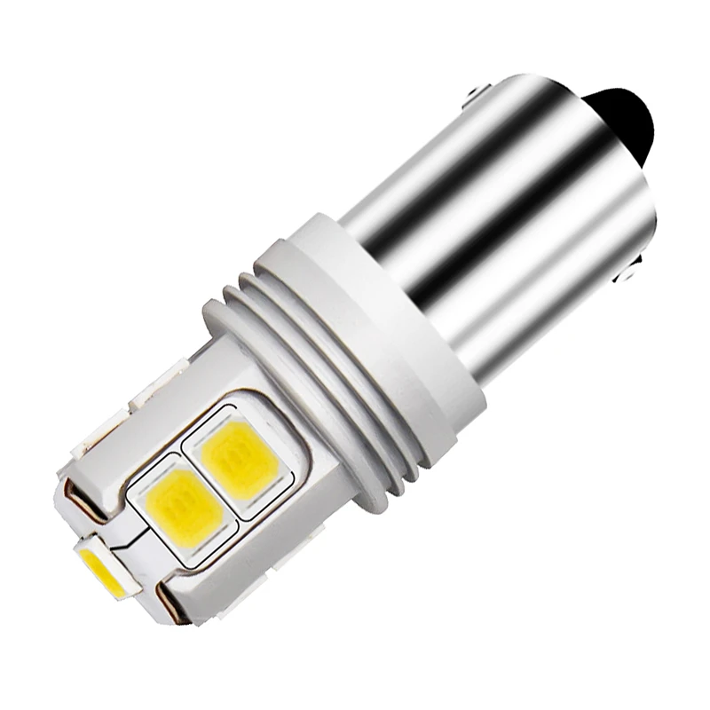 2x BAY9S BA9S BAX9S 10 Chips Led White Canbus Error Free LED Reverse Lights 550lm White