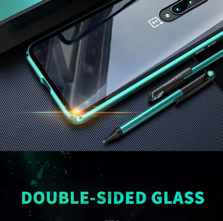Двусторонний Магнитный поглощающий металлический чехол для Oneplus 6 One plus 6T 360 полная защитная задняя крышка для Oneplus 7 7 pro Чехол