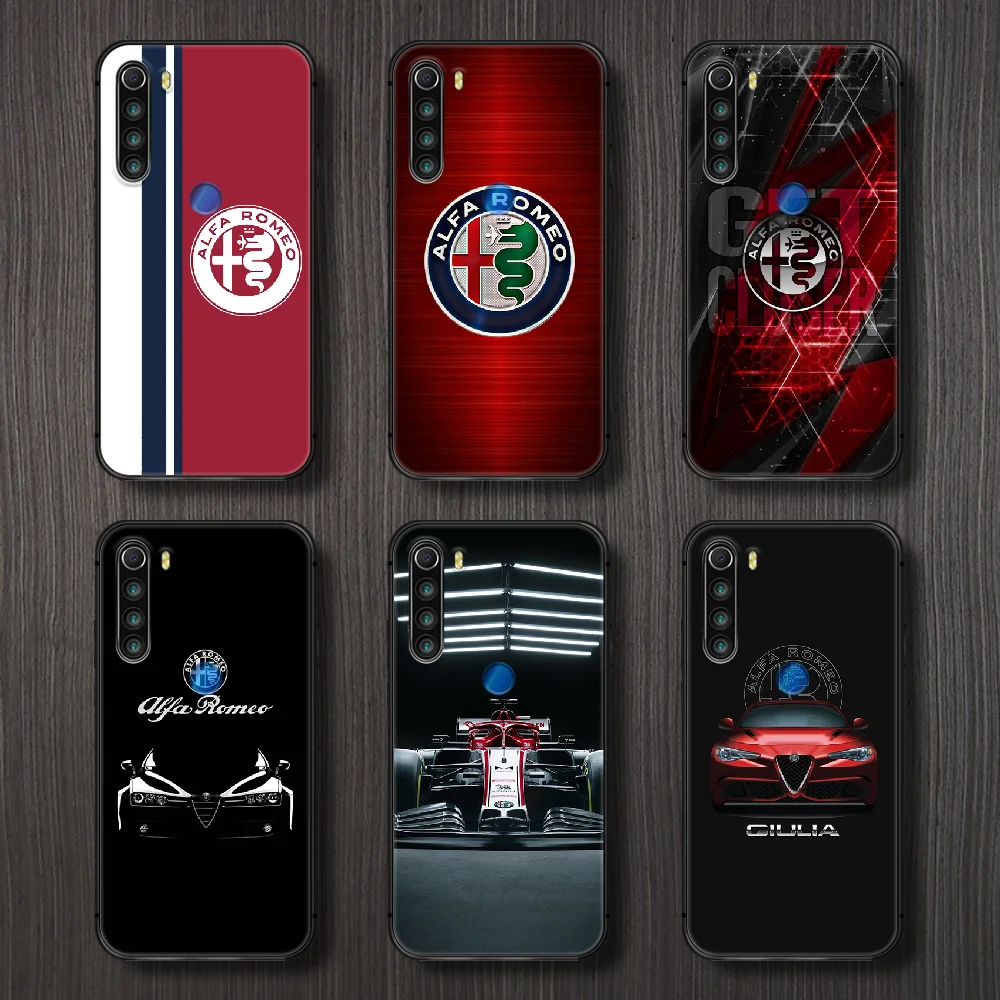 Чехол Alfa Romeo для телефона XIAOMI Redmi 7a 8a S2 K20 NOTE 5 5a 6 7 8 8t 9 9s pro max | Мобильные телефоны и