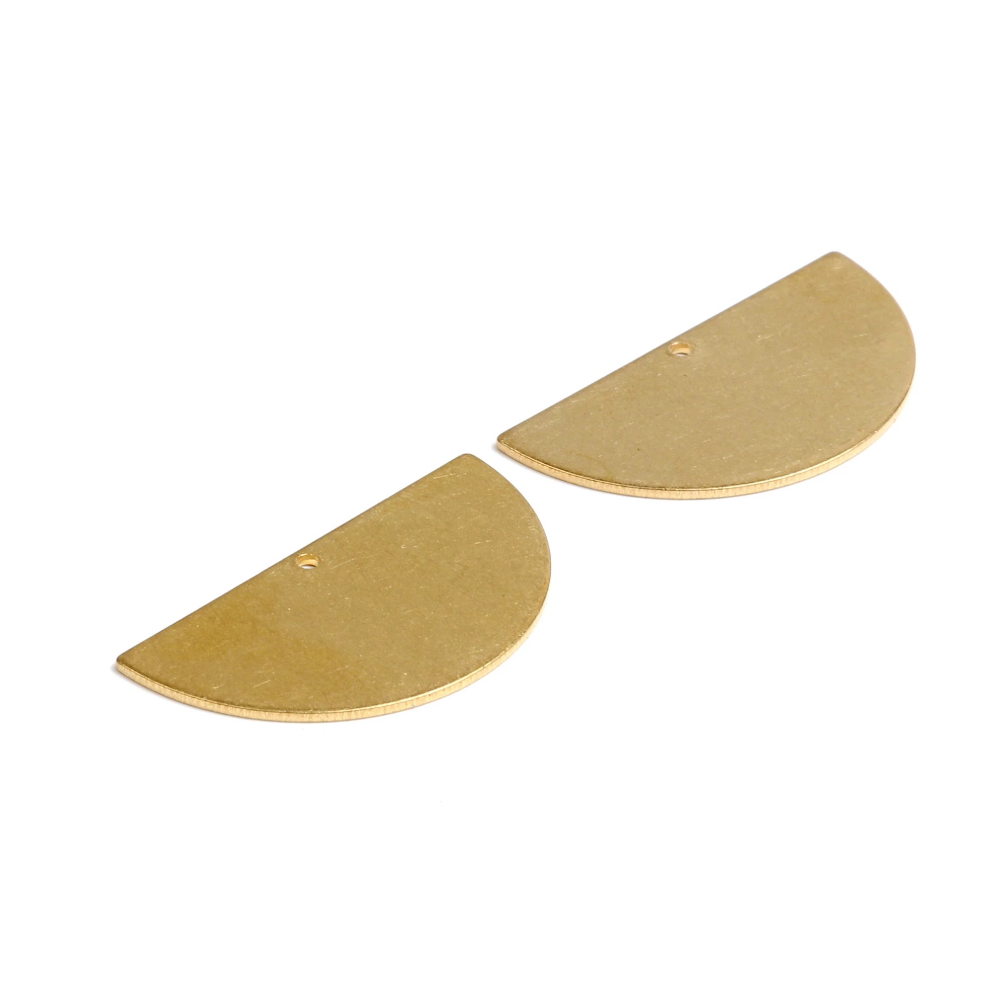 Brass Half Moon Charms Raw Earrings Finding Semi Circle Pendants Fit For DIY Necklace 30X16mm-RB1353 | Украшения и аксессуары