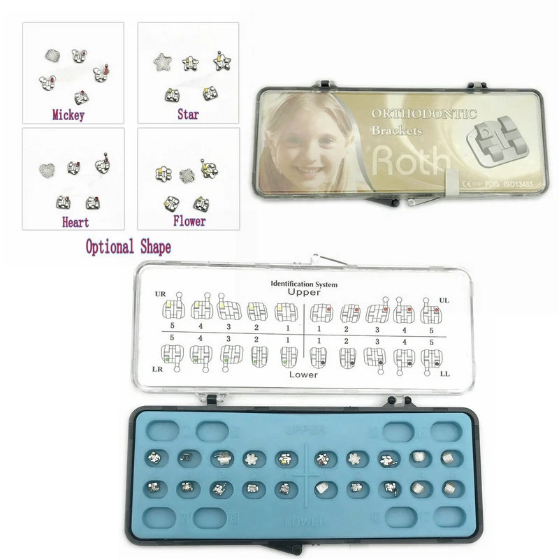 Новый 20 шт./упак. Стоматологическая Ортодонтическая щеточка металлический