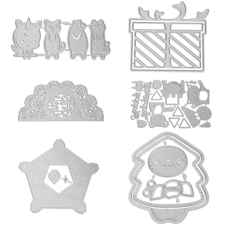 

Cute Bear Lace Edge Border Metal Cutting Dies Stencils For DIY Scrapbooking Decoration Embossing Supplier Handcraft Die Cut 2019