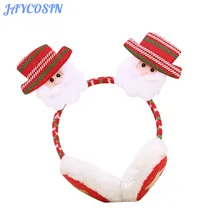JAYCOSIN наушники зимние аксессуары рождественские детские плюшевые наушники милые уши Санта Клаус повязка на голову теплые Наушники дети 1028