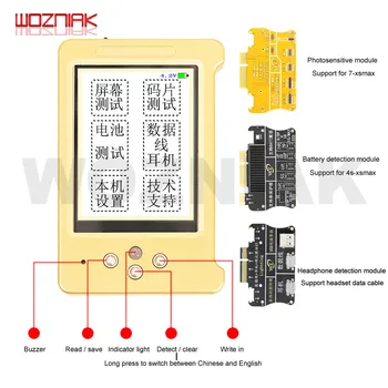 

WL V6 Photosensitive Repair Module 7 7p 8 8P X XS XSMAX XR 11 PRO Programmer Repair Battery Headset Tester Optical Sensor Tools