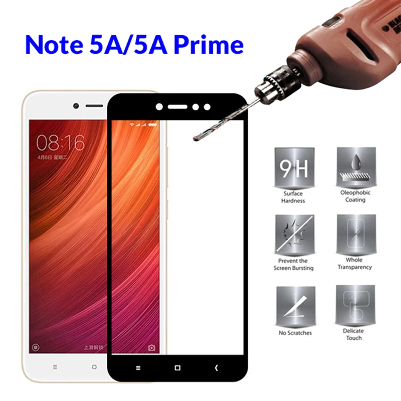 Защитное стекло для Xiaomi Redmi Note 5A Prime закаленное Xiomi Xaomi 5Pro Note5a полное