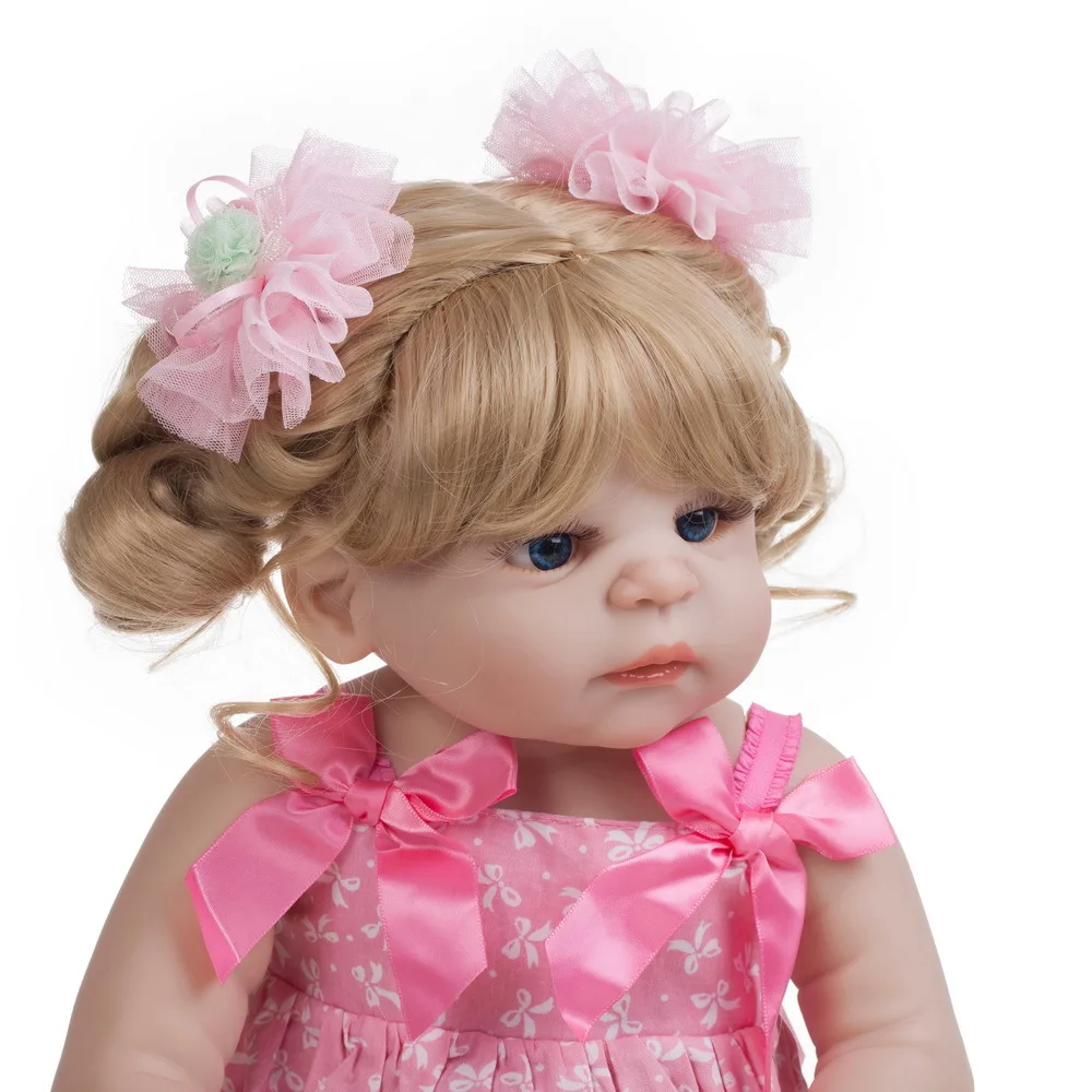 Pickwoo bebes reborn doll 48cm 55cm Baby girl Dolls soft Silicone Boneca Reborn Brinquedos Bonecas children's gifts toys plamate