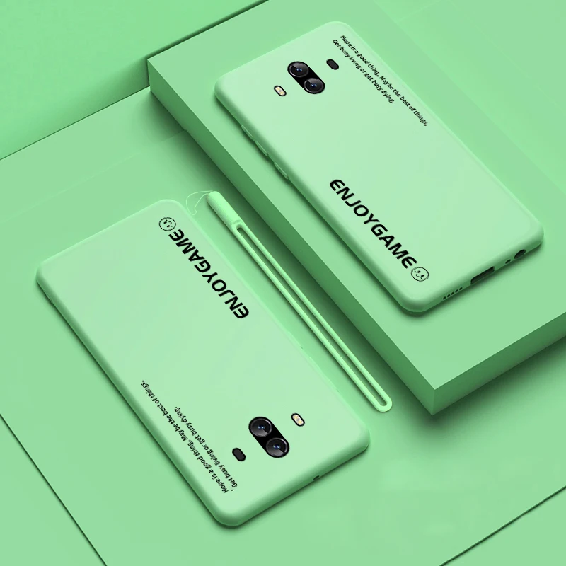 Мягкий сенсорный ТПУ жидкий силиконовый чехол для Huawei Mate 10 20 анти-осенний