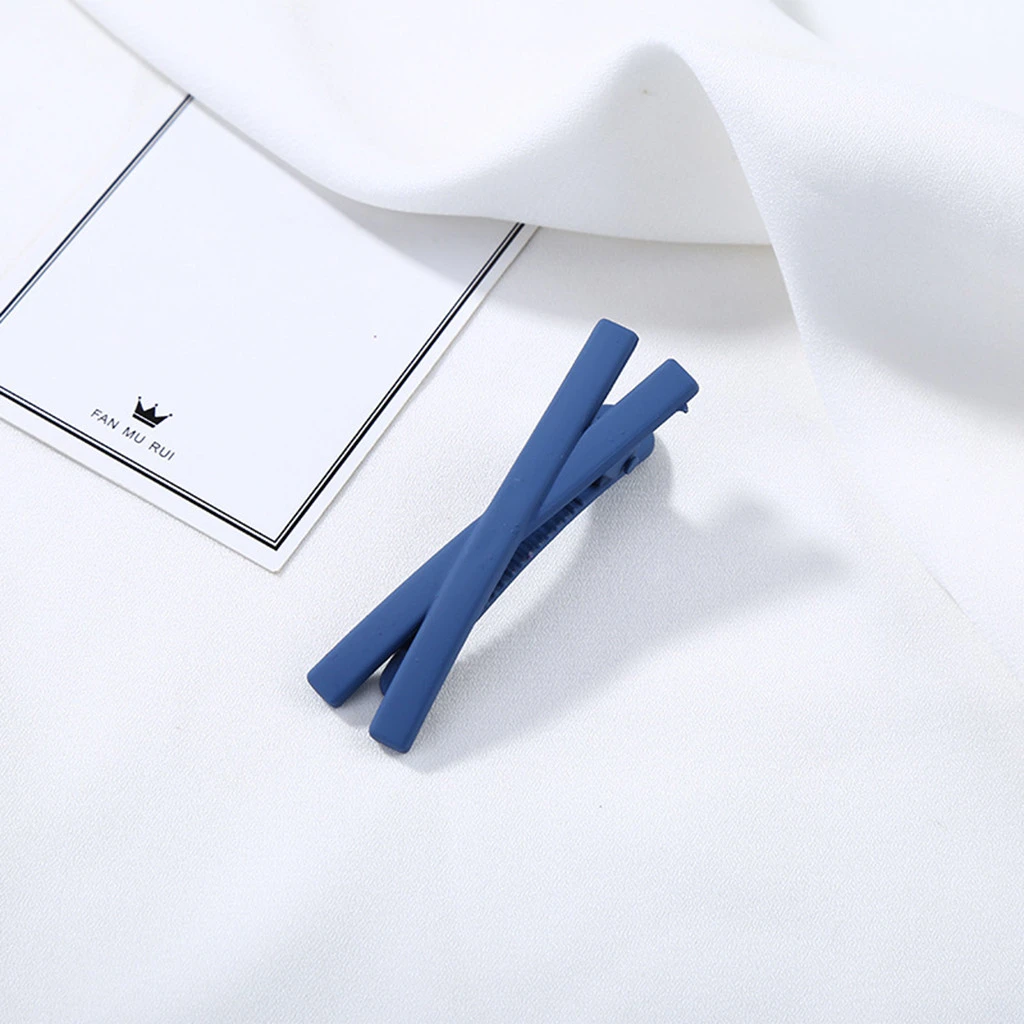 Girls Woman Barrettes Hair Clips Cross Side Candy Color Frosted Clip Liu Hai Clip Frosted Hairpin Children Accessorie 830