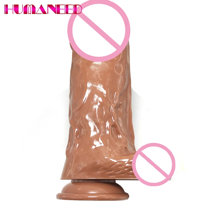 26*8.5cm Fatter Dildo Huge Thick Sex Toys for Women Real Dildo Massager Realistic Penis Glans Stimulation Anal Plug Adult Toys