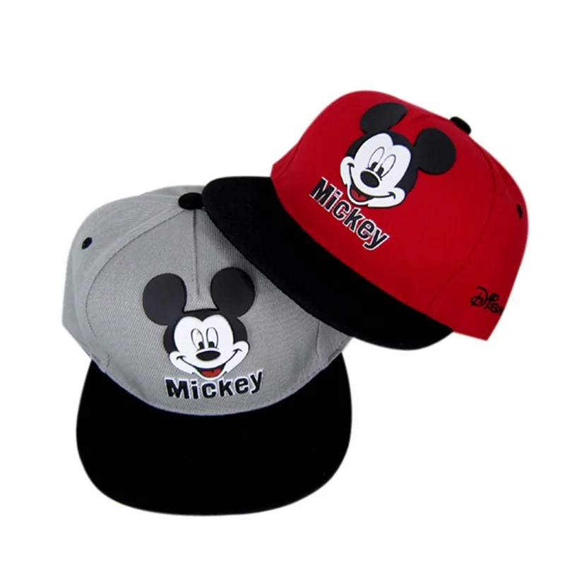 New Mesh Baseball Cap Kids Boys Girls Adjustable Caps Fashion Cartoon Mickey Minnie Children Snapback Hat