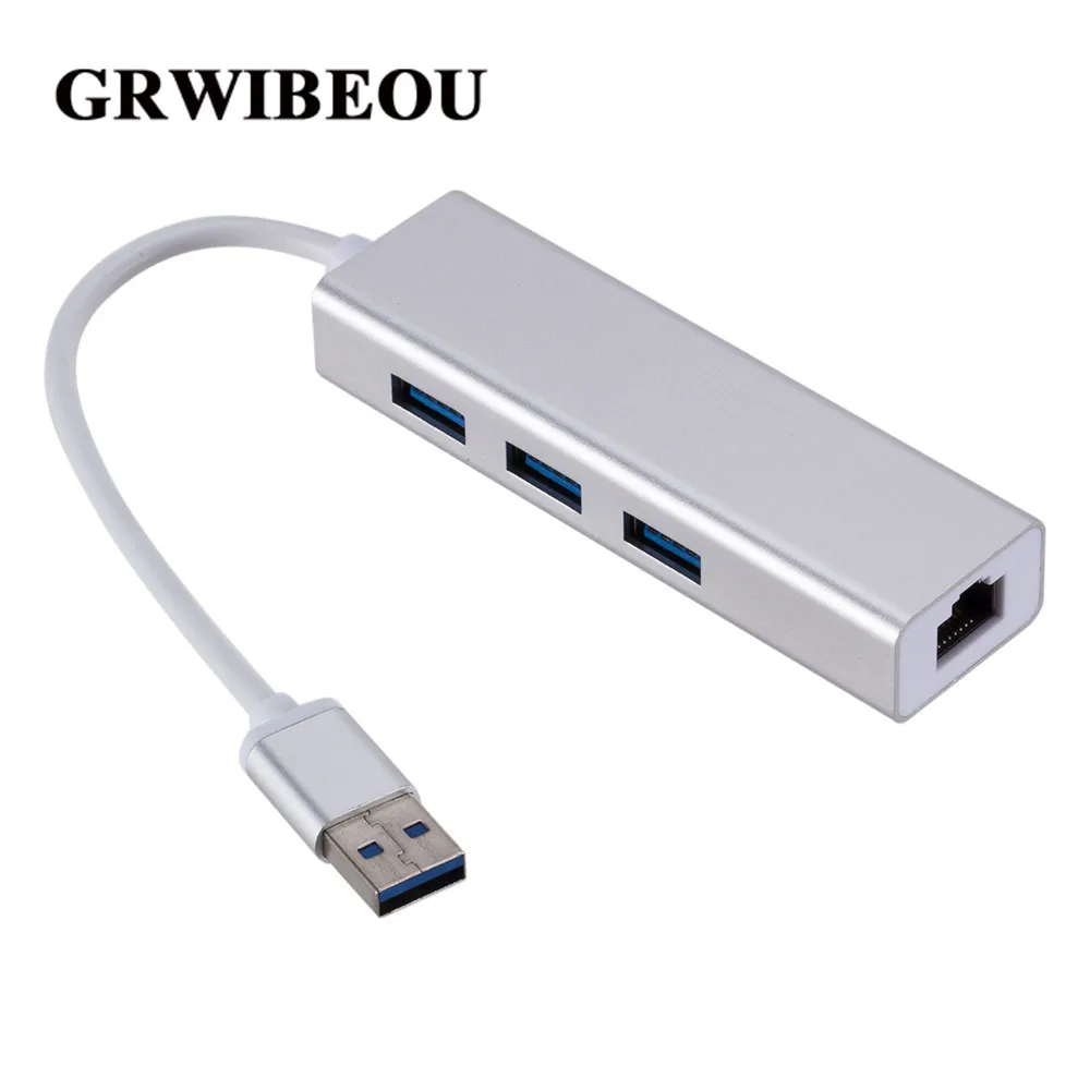 USB Ethernet USB 3,0 2,0 до RJ45 концентратор 10/100/1000M Ethernet-адаптер Сетевая карта USB локальной сети для Macbook Windows