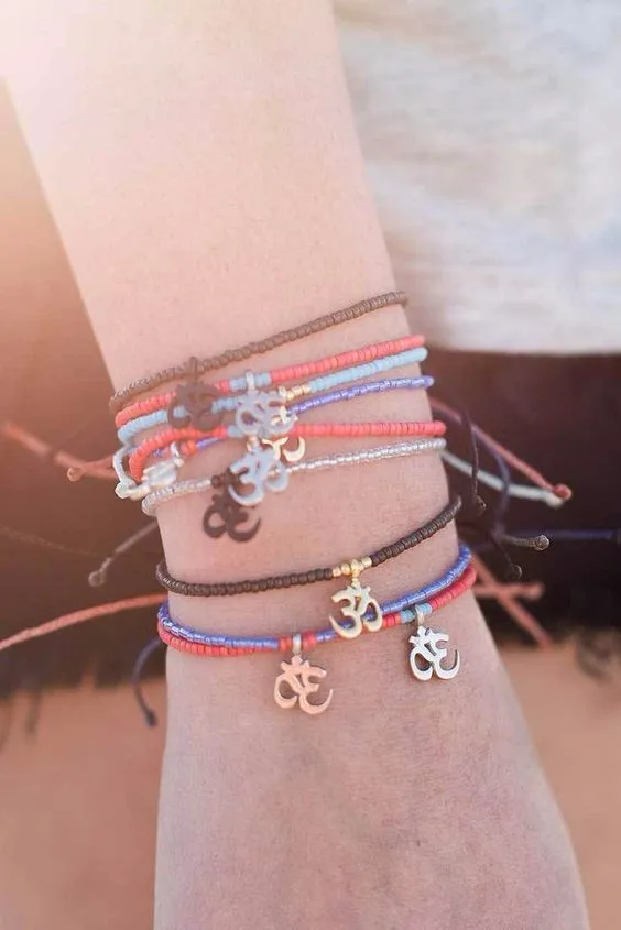 Бисерный браслет для девочек, пляжные летние богемные водонепроницаемые браслеты дружбы для женщин