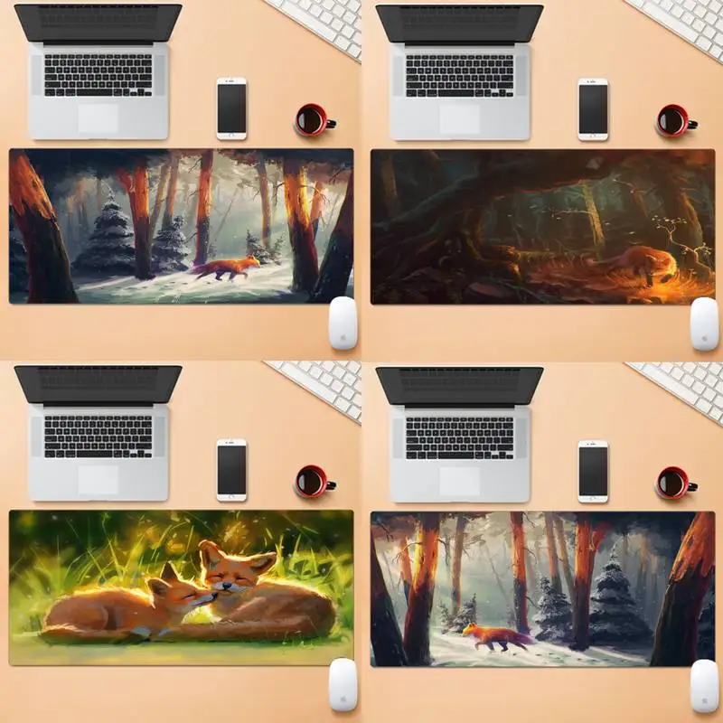 Fox Art Comfort Mouse Mat Gaming Mousepad Large Laptop XL Non-slip Rubber Office Computer Pad | Компьютеры и офис