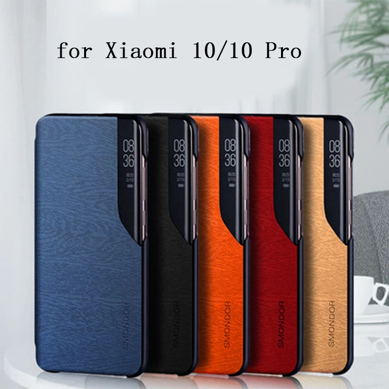 Чехол Xiaomi10 из искусственной кожи для Xiaomi 10 Pro модный флип чехол телефона кожаный