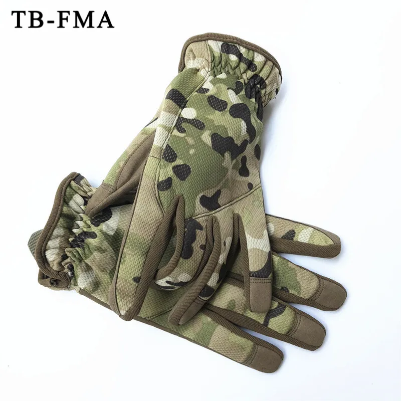 MC TB-FMA тактические перчатки для стрельбы новые охотничьи перчатки с полными пальцами военные для кемпинга охоты на велосипеде - Цвет: MC