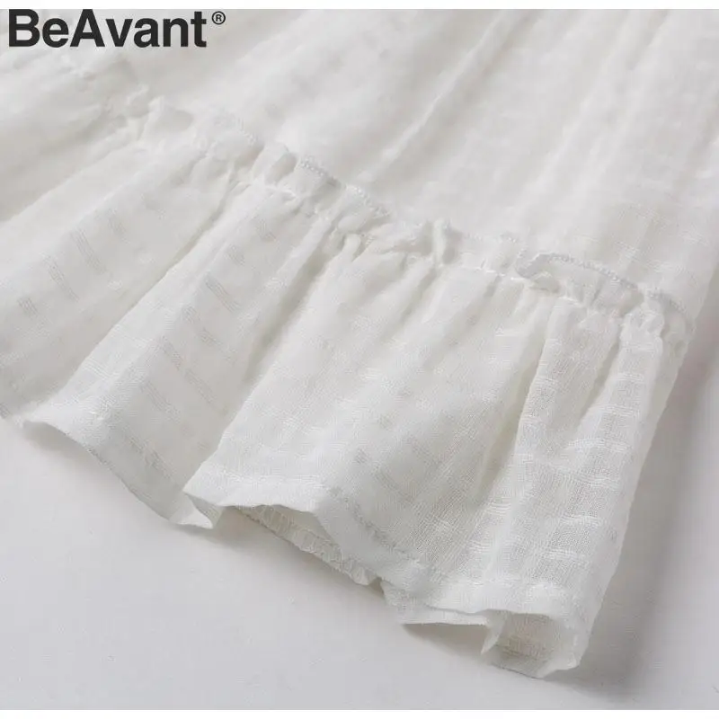 BeAvant плиссированная короткая юбка с высокой талией, женская элегантная кружевная трапециевидная Женская мини-юбка, Повседневная Уличная одежда, женские хлопковые юбки