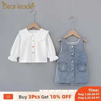 

Bear Leader Spring Newborn Baby Girl Clothes Outfits Sets Girl Kids T-shirt+Denim Skirt Suits for Infant Baby Girl Clothing Set
