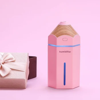 

Creative Mini Pencil Humidifier Essential Oil Diffuser 230ml Aroma Lamp LED Magic Light USB Fogger Car Air Freshener