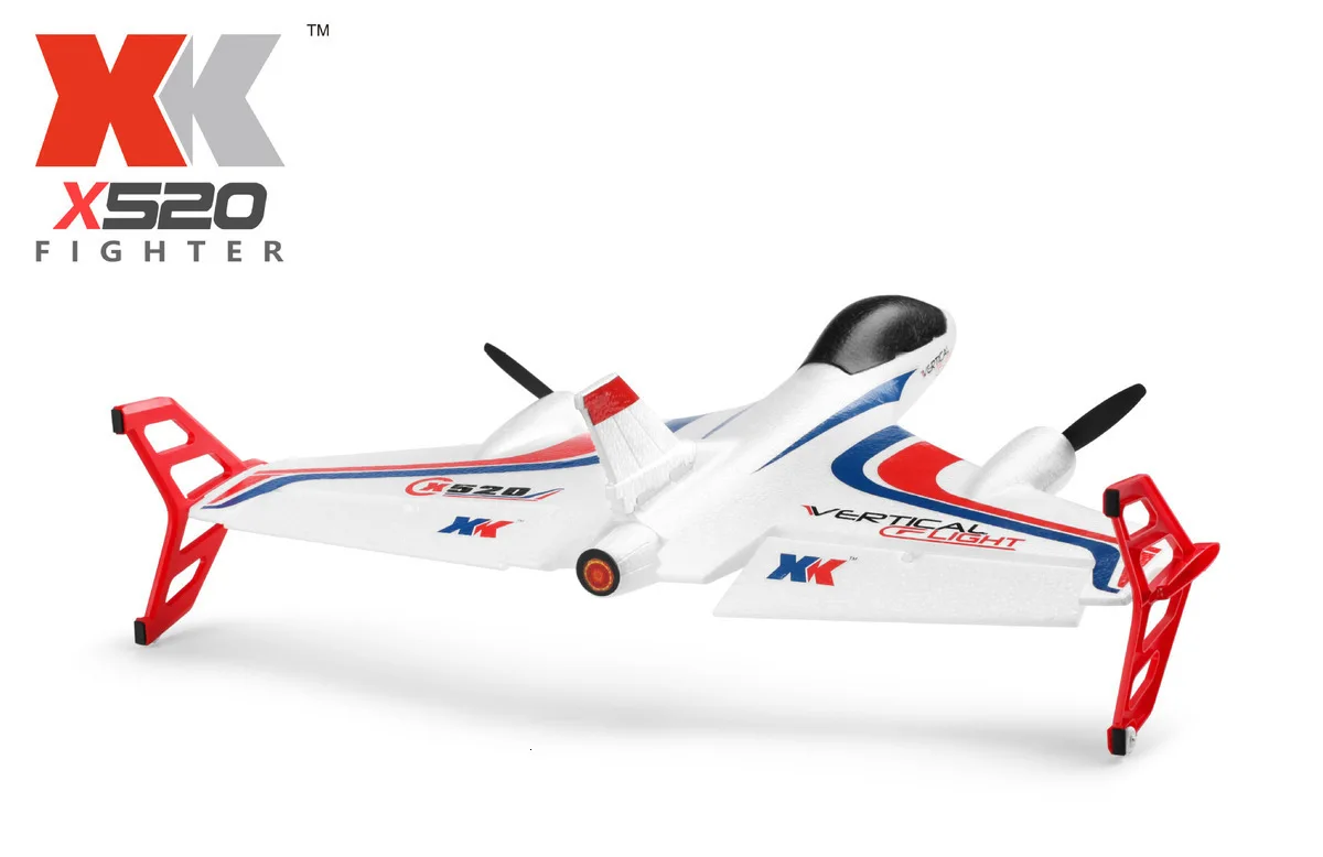 WLtoys XK520 RC самолет планер из пеноматериала 6 каналов бесщеточный вертикальный взлет трюк aeroccraft большой пульт дистанционного управления модель самолета
