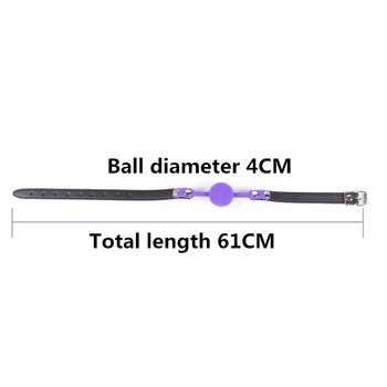Bdsm Bondage Silicone Soft Mouth Ball Saliva Toy Ball Fixation Stuffed Open Mouth Gag Sex Adult Flirting Sex Toys for Couple New 5