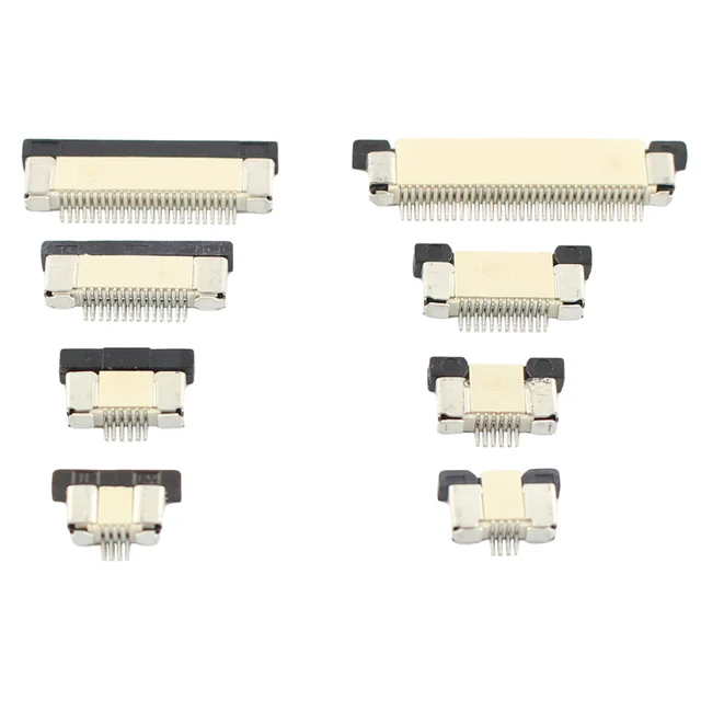 10pcs FPC FFC 0.5mm Pitch Drawer Flat Cable Connector Top / Bottom Contact 4P 5P 6P 8P 10P 12P 14P 16P 20P 16P 30P 32P 40P 45P 1