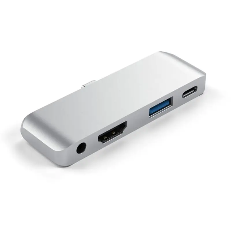 Тип C к HDMI+ AUX+ USB+ PD концентратор Mini USB C адаптер 4K HDMI для SD/TF карт-ридер X6HA