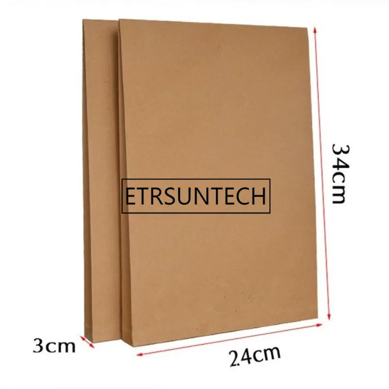 400 Teile/los Große Kraft Papier A4 Dokument Tasche A4 Datei Ordner Umschlag Für Büro Lagerung Großhandel – Detail 1