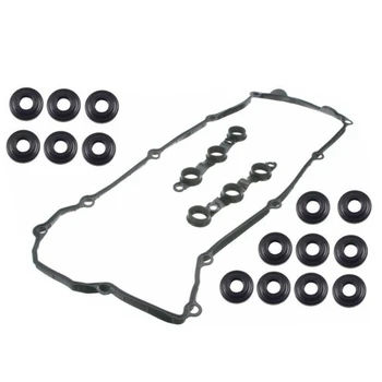 

Car Engine Valve Cover Gasket Set with 15 Bolt Grommets 11129070532 for BMW WE36 E39 Z3 M52 S52
