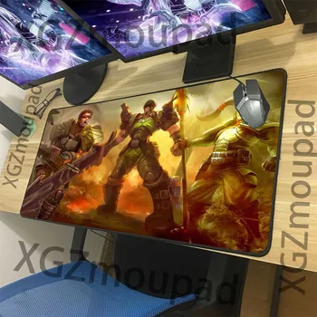 

XGZ Anime Army Mighty General HD Large Gaming Mouse Pad Black Lock Edge Computer Table Mat Non-slip Custom Fashion Coasters