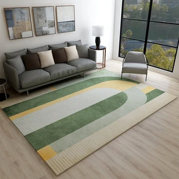 

Boho Style Floor Child Kids Play Mat Crystal Velvet Modern Printing Geometric Style Non-slip Carpet Rugs for Living room/Bedroo
