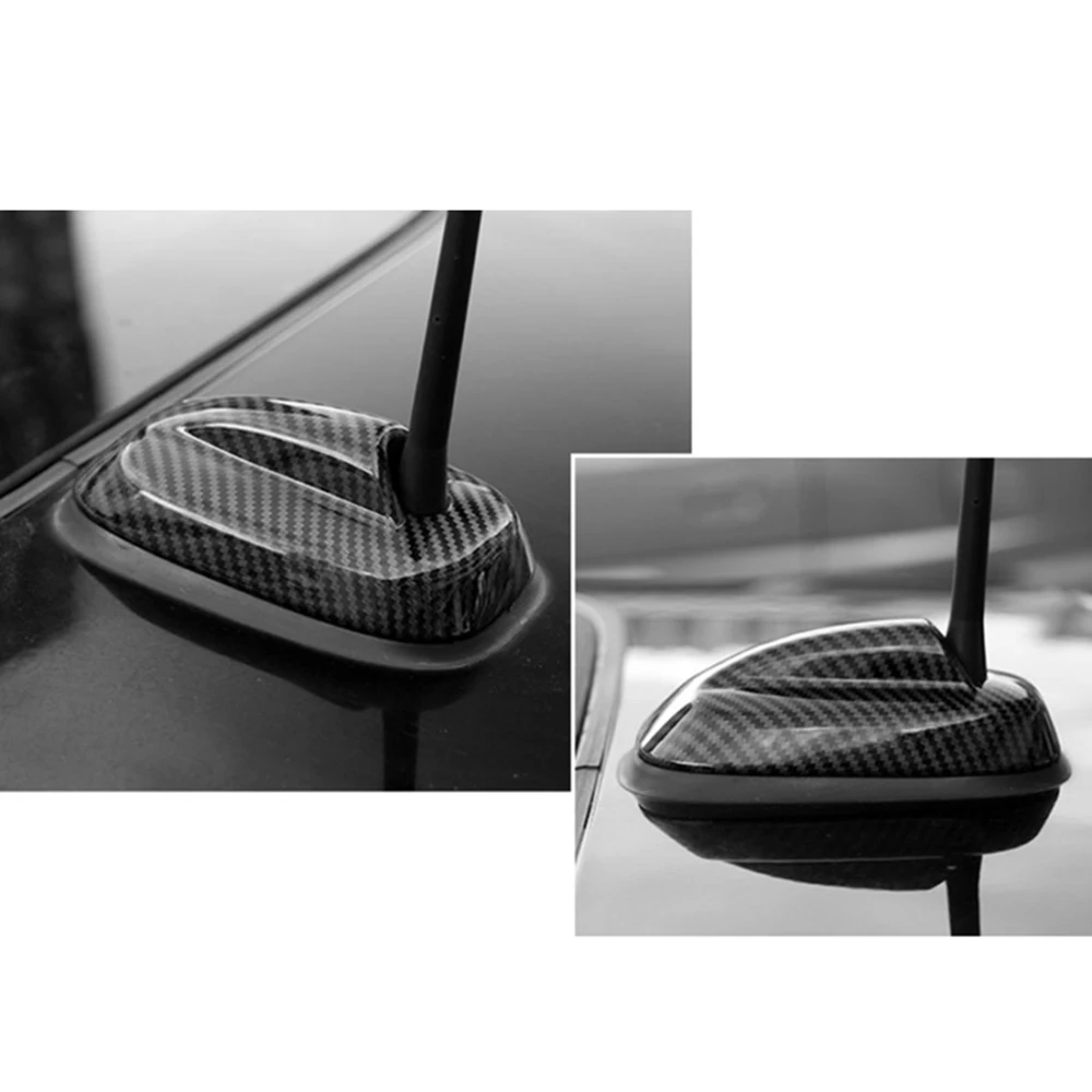 Отделка крыши автомобиля Акула Замена ABS углеродного волокна Fin антенна для BMW Mini