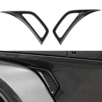 

Car Wheel Eyebrow Side Air Conditioning Vent Outlet Cover Sticker Side Air Vent Cover for Jeep JL Wrangler 2018 Up (Carbon Fiber
