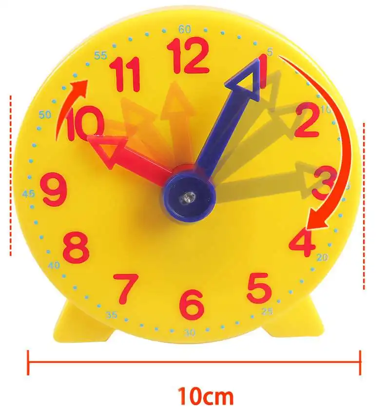 Детские часы модель часы лицо модель студентов использовать три-контактный связь начальной школы учебные пособия по математике - Цвет: diameter 10cm