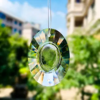 

Colorful Lamp Prisms Chandelier Glass Crystals Hanging Drops Pendants Rainbow Maker Crafts Art Work Project Parts Replacement DI