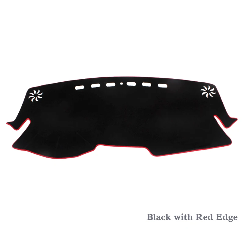 Black Red LHD Автомобильный Стайлинг приборной панели Избегайте света Pad Инструмент крышка платформы коврики Роза для Toyota CHR-Настоящее LHD и RHD Анти-пыль Pad - Название цвета: Black Red LHD