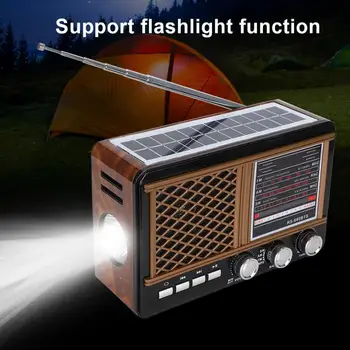 

Portable Solar Radio Multiple Band FM/AM/SW Bluetooth Radio Support USB TF Card playback with Emergency LED Light 220V-240V EU