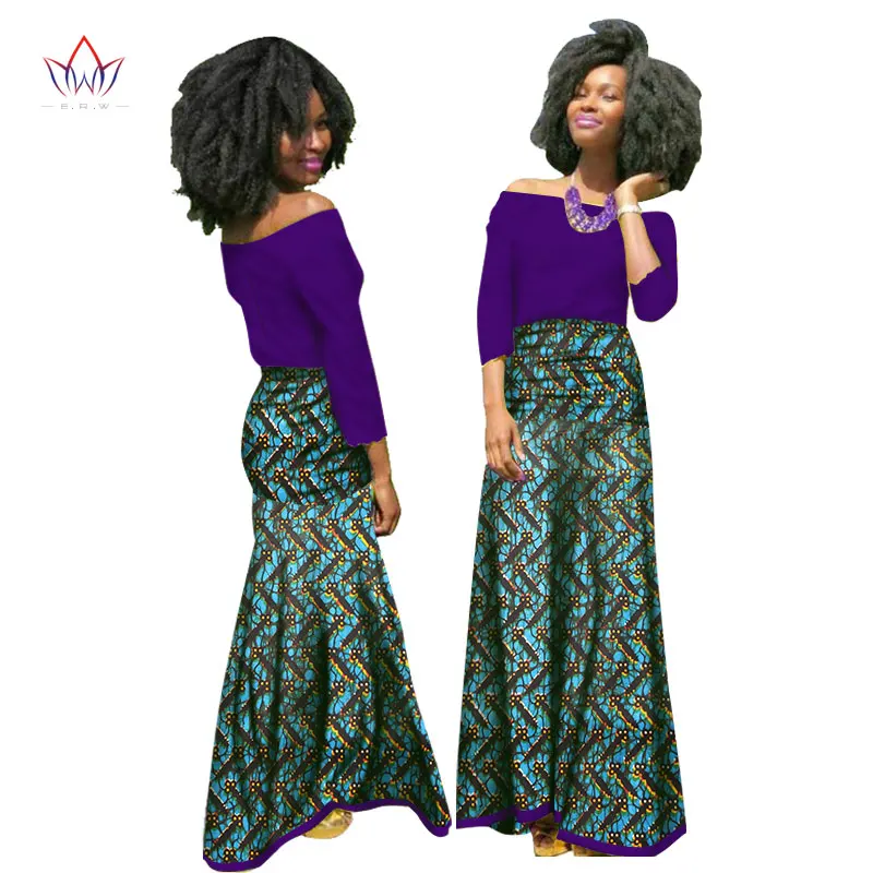 7 Новинка года Лето фабрики Vestido 6XL Африка Воск традиционные африканские одежда женщина 2 предмета регулярные юбка хлопковый комплект brw WY1584 - Цвет: 7