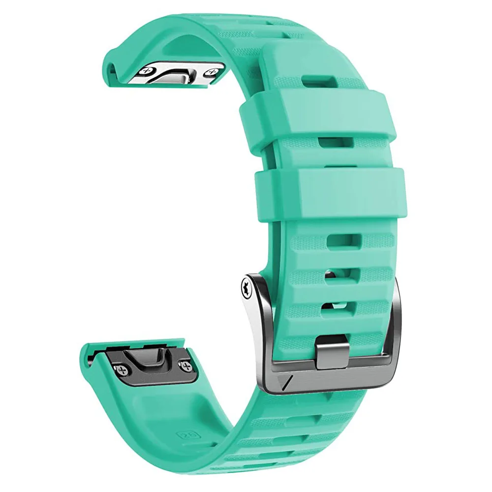 Premium Silicone Quickfit Watchband Strap with 26 22mm Screw Buckle