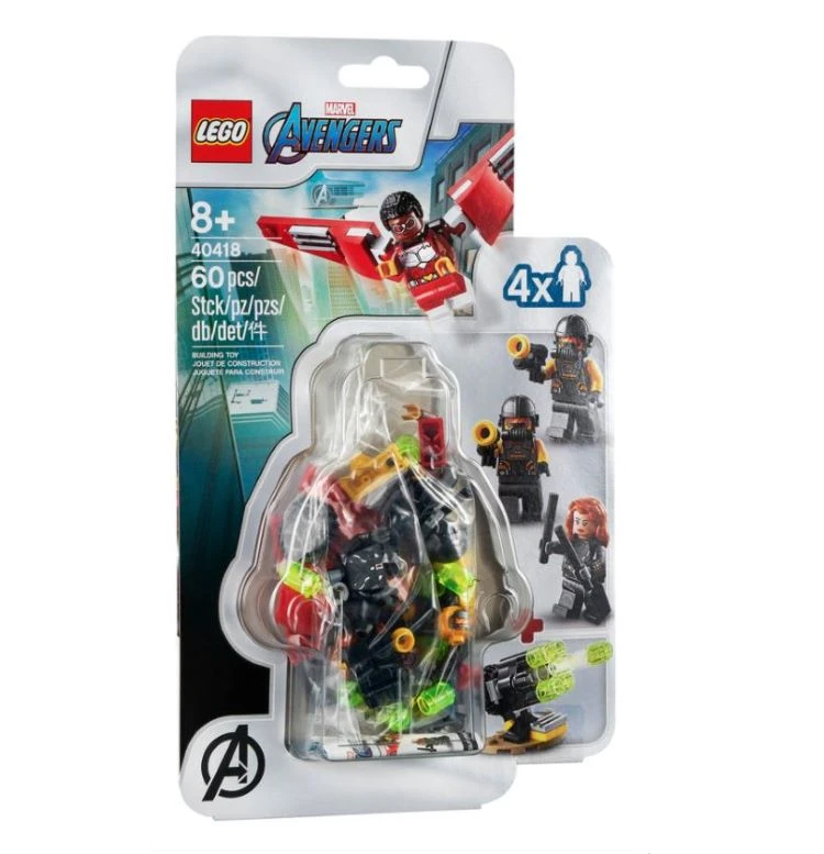 studie Mount Bank fornærme Lego Marvel 40418 Avengers Falcon Black Widow Team Up Great Toys Birthday  Gift Kids 60pcs Children Brick Marvel Fans Minifigures - Blocks - AliExpress