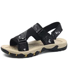 Большой размер, г., летние мужские сандалии модная тесьма, тапочки мужские Нескользящие сандалии модная обувь в Корейском стиле