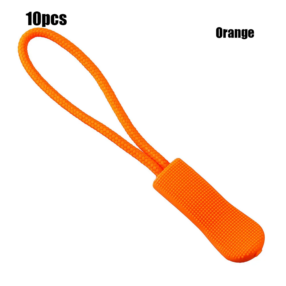 Orange 10 шт. сменный зажим на застежке-молнии со съемником на молнии, фиксатор для веревочных тегов, сломанная Пряжка для шитья, дорожная сумка, чемодан, палатка - Цвет: Orange