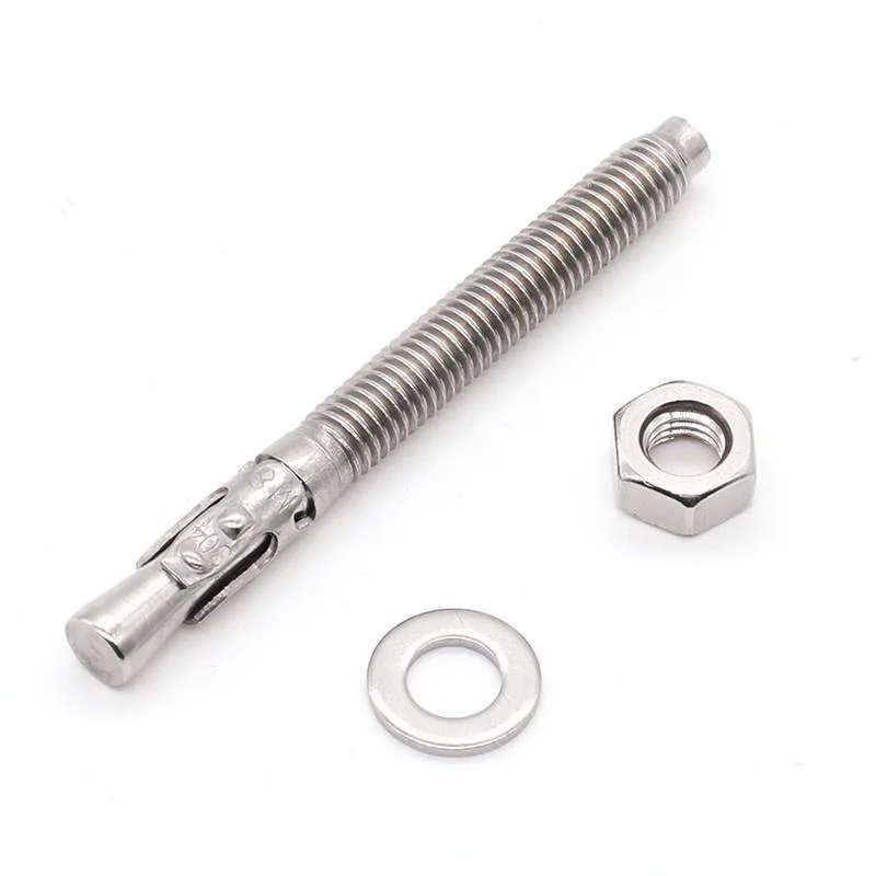 Stainless Steel Wedge Anchor Through Bolt for Elevator Concrete Jointer Point Roofing Expansion Screws Machine Screws Anchors
