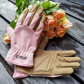 Gardening Gloves Women Work Cut Resistant Leather Yard
