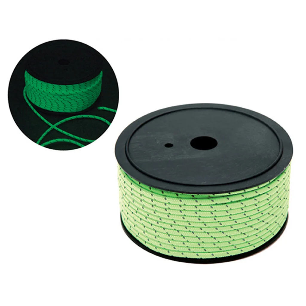 Multipurpose 50 Meters Sun Shade Shelter Canopy Reflective Guyline Camping Tent Rope Clothesline